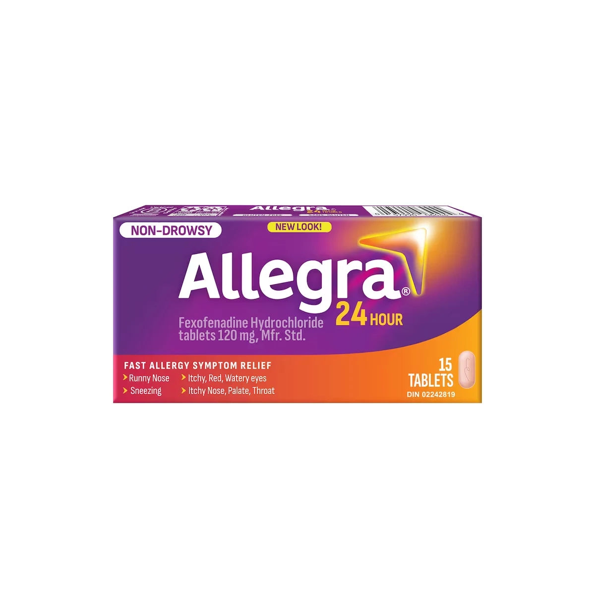 Allegra 24 Hour Allergy Medication, 15 Tablets product image