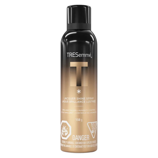 TRESemmé Lacquer Shine Spray for Brilliant Gloss + Humidity Control, 150g front package