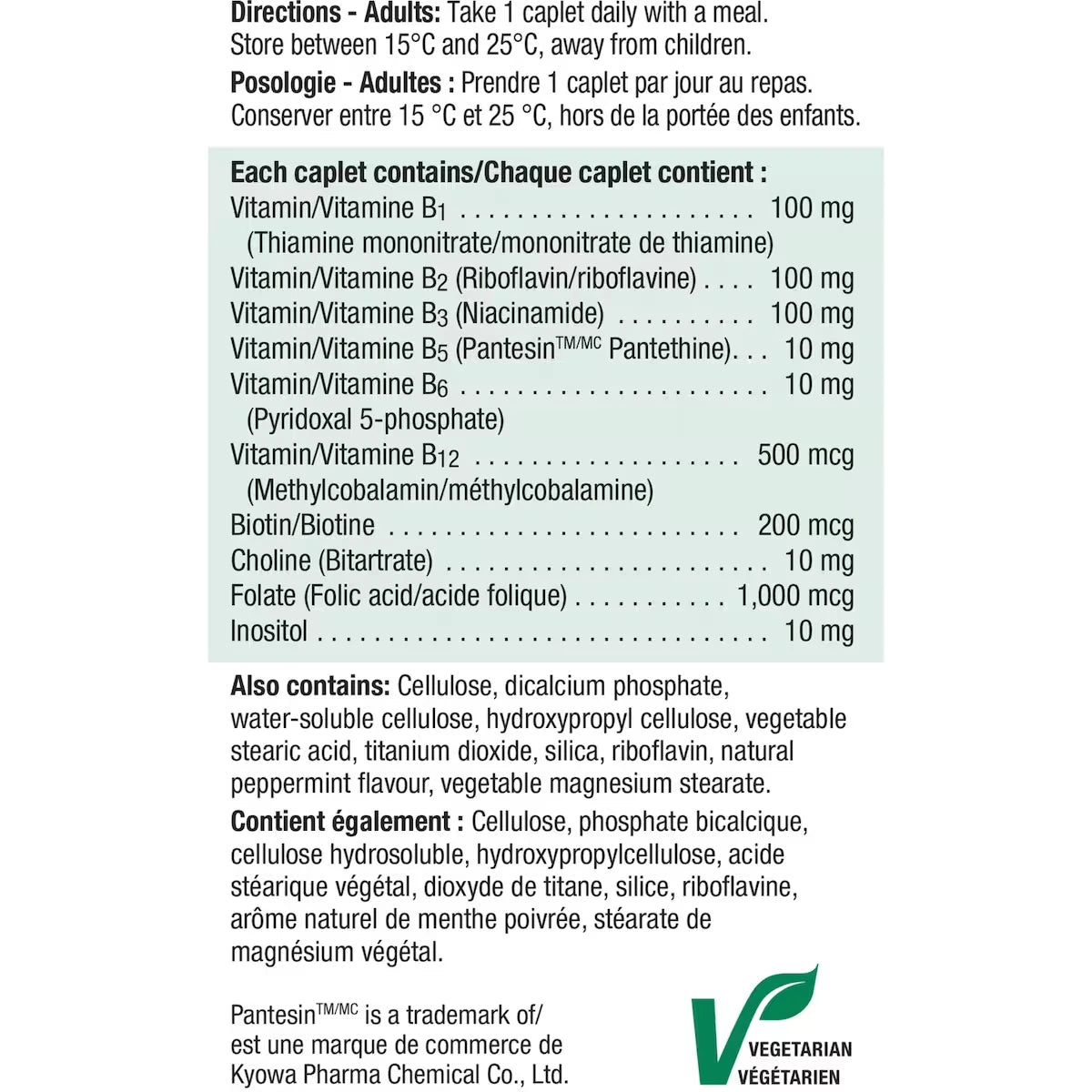 Jamieson B Complex Timed Release 100 mg product detail
