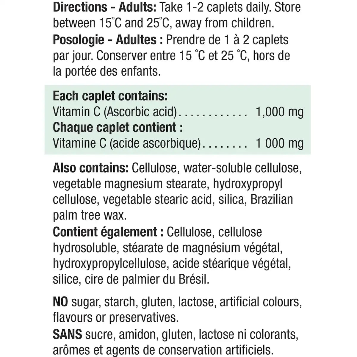 Jamieson Vitamin C 1,000 mg Timed Release Caplets product detail