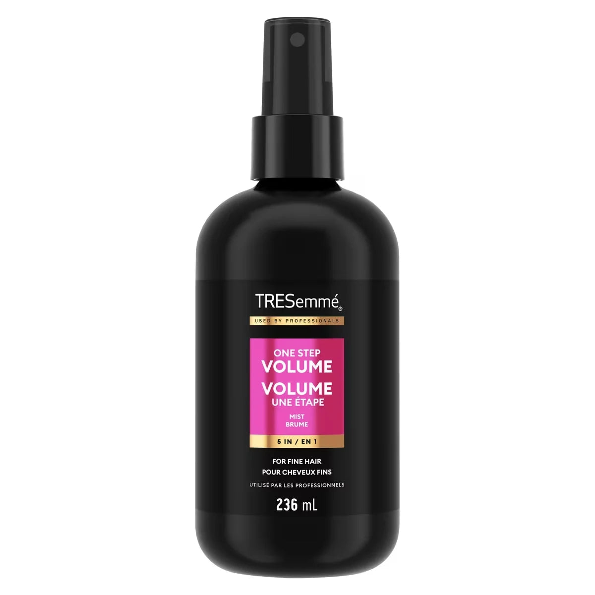 TRESemmé One Step 5-in-1 Hair Volumizer for fine hair Volume hair styling mist to enhance volume 236 ml front package
