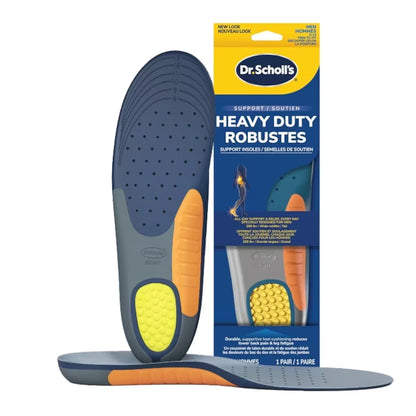 Dr. Scholl's Heavy Duty Support Insole Orthotics, Big & Tall, 200lbs+, Men, Size 8-14 front package