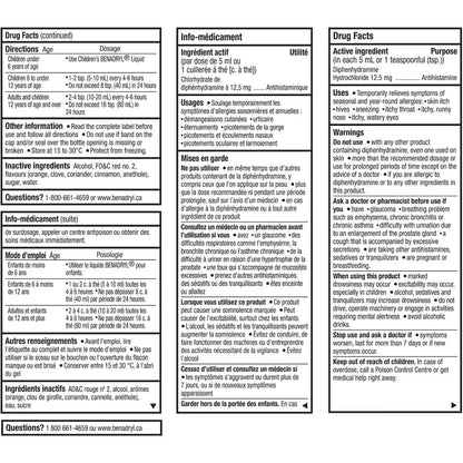 Benadryl Allergy Medicine Liquid product detail