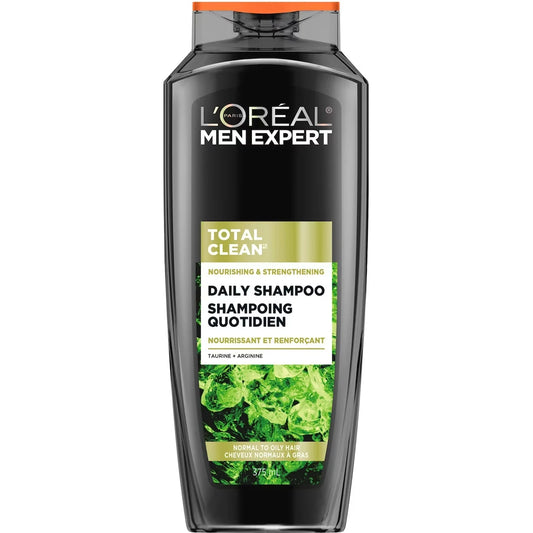 L'Oréal Paris Men Expert Total Clean Shampoo, 375ml front package