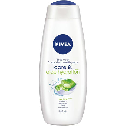 Nivea Care & Aloe Hydration Body Wash front package