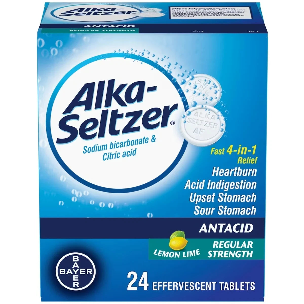 Alka Seltzer Antacid Heartburn Relief Effervescent Tablets product package