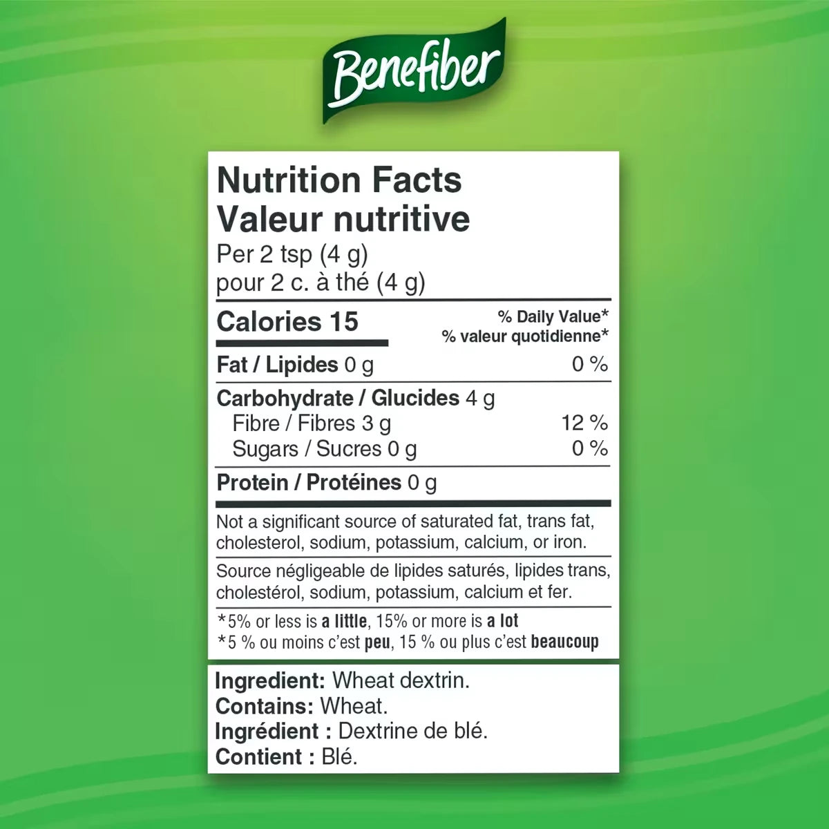 Benefiber Prebiotic Dietary Fibre Powder, Unflavoured, Daily Fibre, 500 g product detail