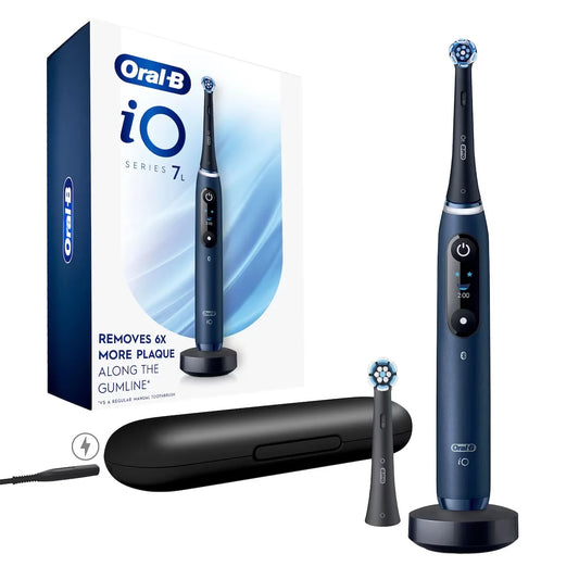 Oral B iO7 Electric Toothbrush, Black Onyx front package