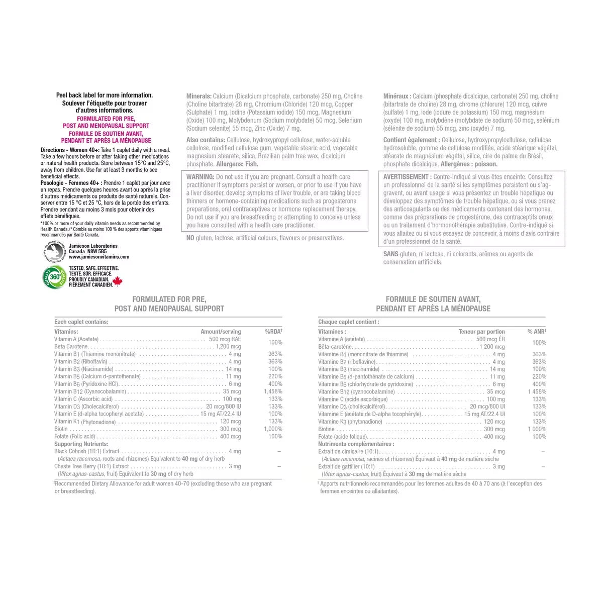Jamieson 100% Complete Menopause Multi product detail