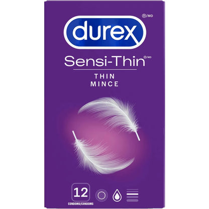Durex Sensi-Thin Lubricated Condoms front package