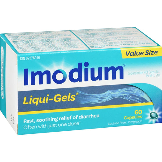 Imodium Diarrhea Relief, Liqui-Gels 60 ea product detail