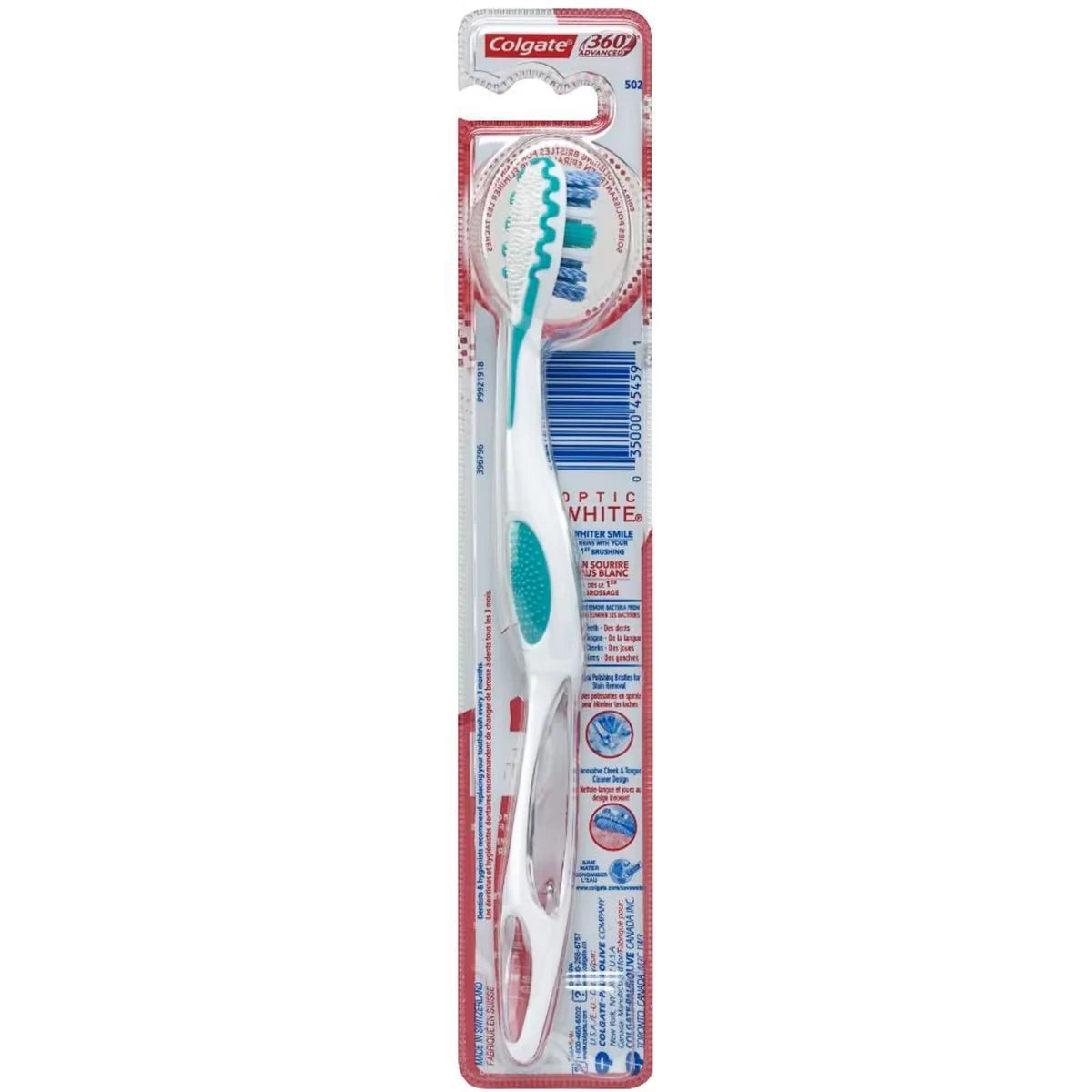 Colgate 360° Advanced Optic White Toothbrush, Soft product detail