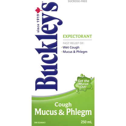 Buckleys Buckley's® Mucus & Phlegm Expectorant Cough Syrup Sucrose-Free 250mL front package