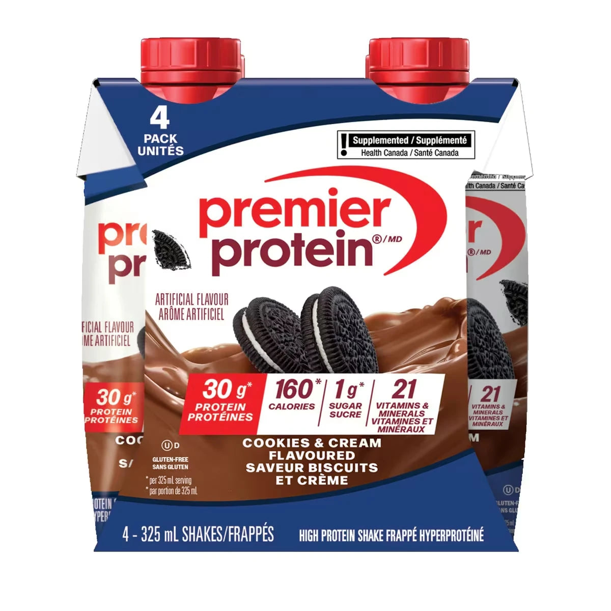 Premier Shake Cookies and Cream front package