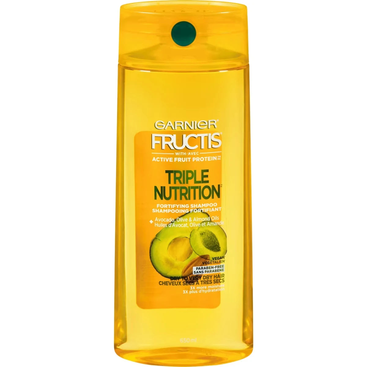 Garnier Fructis Triple Nutrition Shampoo front package