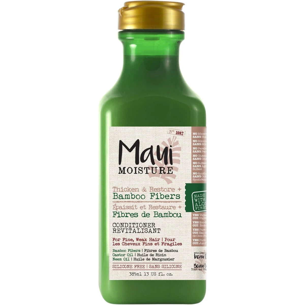Maui Moisture Thicken & Restore + Bamboo Fiber Conditioner front package
