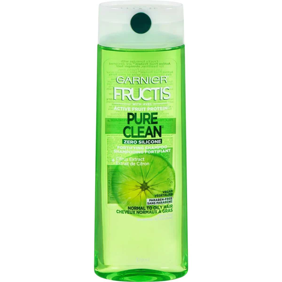 Garnier Fructis Pure Clean Shampoo front package