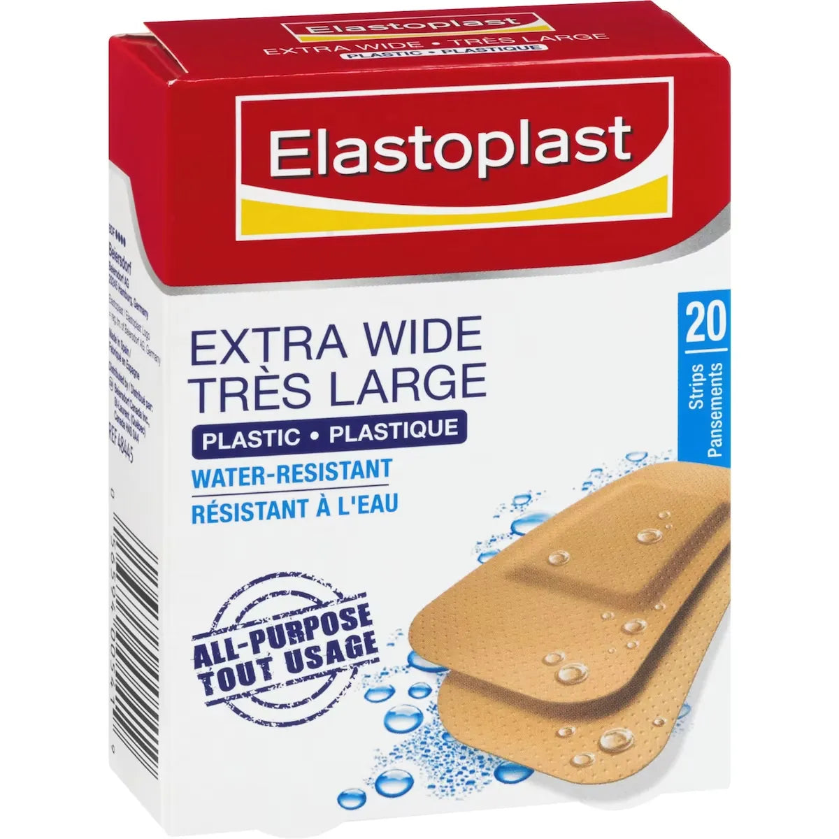 Elastoplast Extra Wide Plastic Adhesive Bandages, 20 Strips product detail