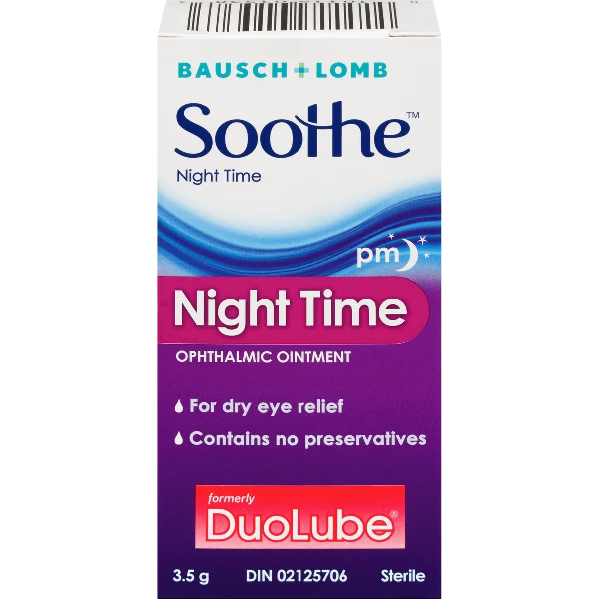 Soothe Night Time front package