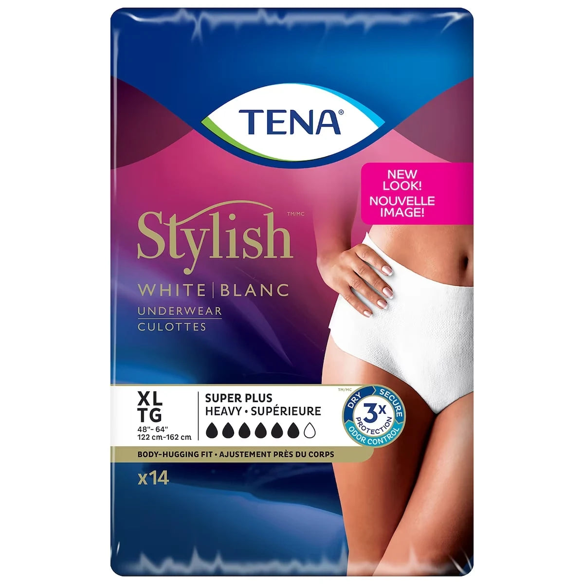 Tena Incontinence Underwear for Women, Super Plus Absorbency, Xlarge front package