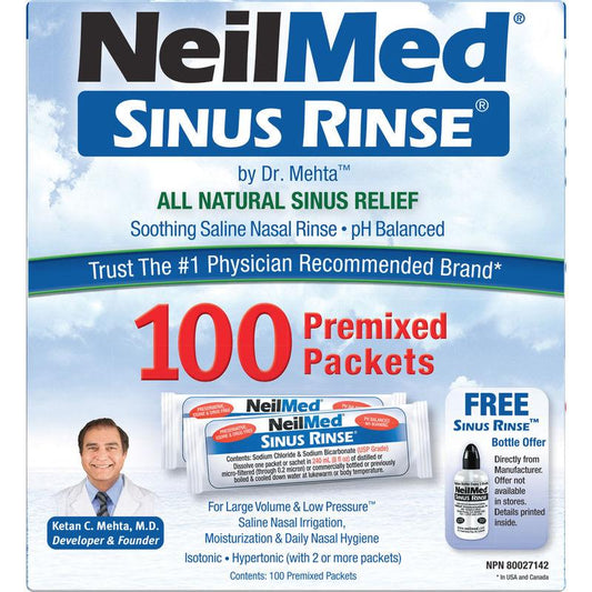 NeilMed Sinus Rinse 100 sachets prémélangés