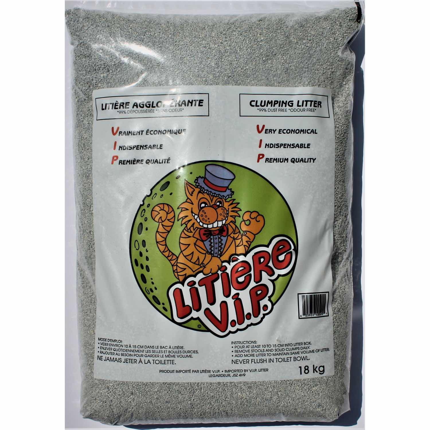 V.I.P Clumping Litter for Cats 18 kg Bag