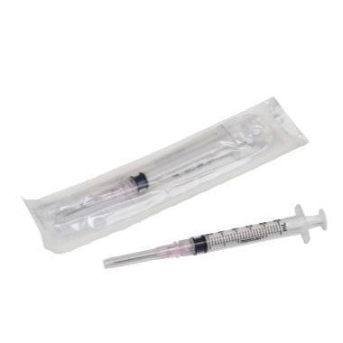 Syringes 3 mL Monoject with Needle Softpack Box of 100 Syringes 25 g x 5 / 8 in