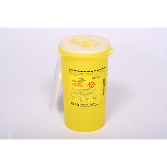 Nestable Sharps Collectors with Funnel Cap (Yellow) 3.0 L 1 Container