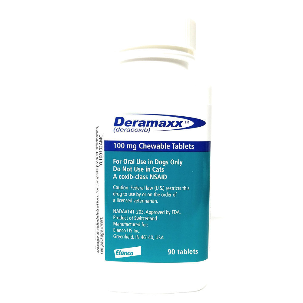 Deramaxx for Dogs 90 Chewable Tablets 100 mg