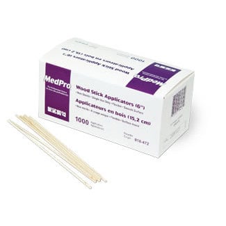 Wood Stick Applicators (6 in) Pack of 1000 Units