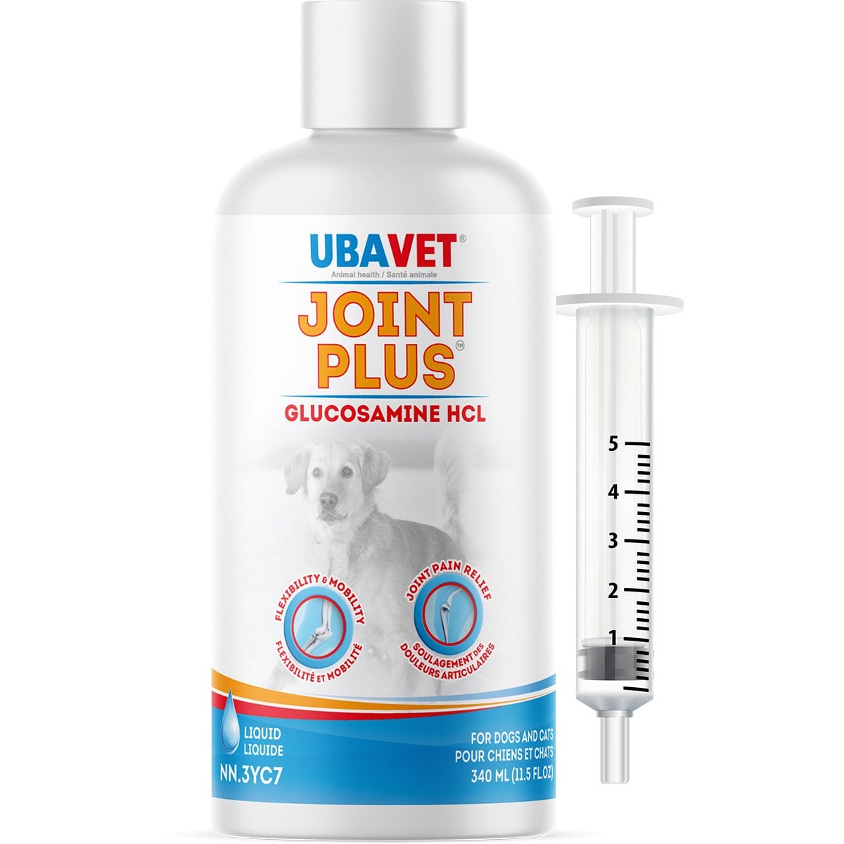 Joint Plus Glucosamine HCl Liquid Formula 340 mL Bottle