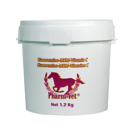 Glucosamine MSM Vitamin C for Horses 1.2 kg Pail