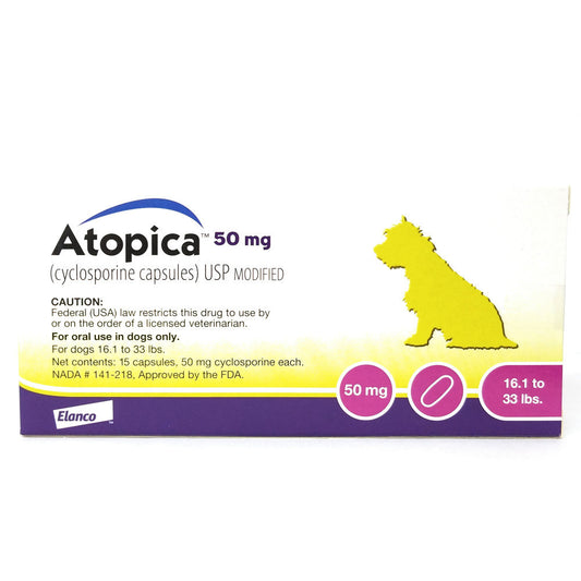 Atopica for Dogs, 50 mg, 15 Capsules - product image 2