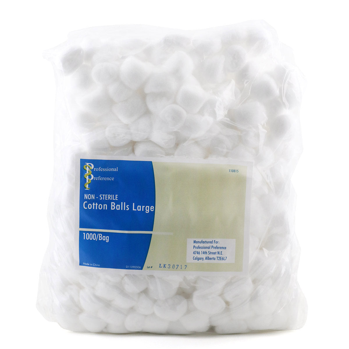 Professional Preference Cotton Balls, White, Large (Bag of 1, 000)