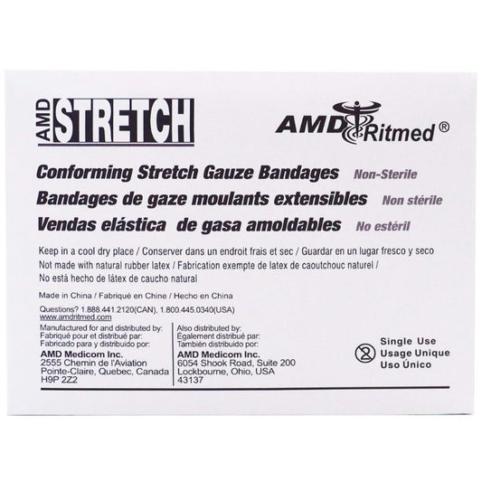 Non - Sterile Conforming Bandage Box of 12 Rolls 2 in x 4.1 Yd