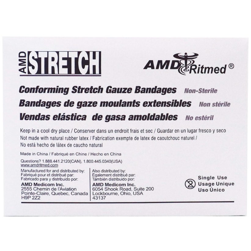 Non - Sterile Conforming Bandage Box of 6 Rolls 6 in x 4.1 Yd