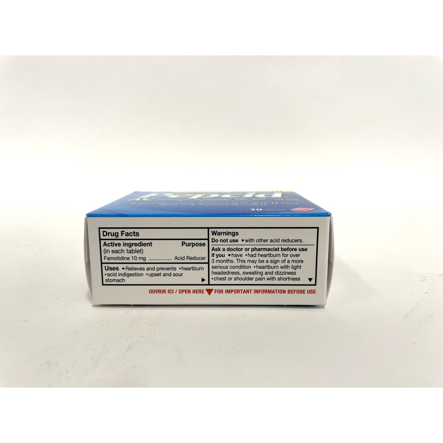 Pepcid AC Tablet Bottle of 30 Tablets