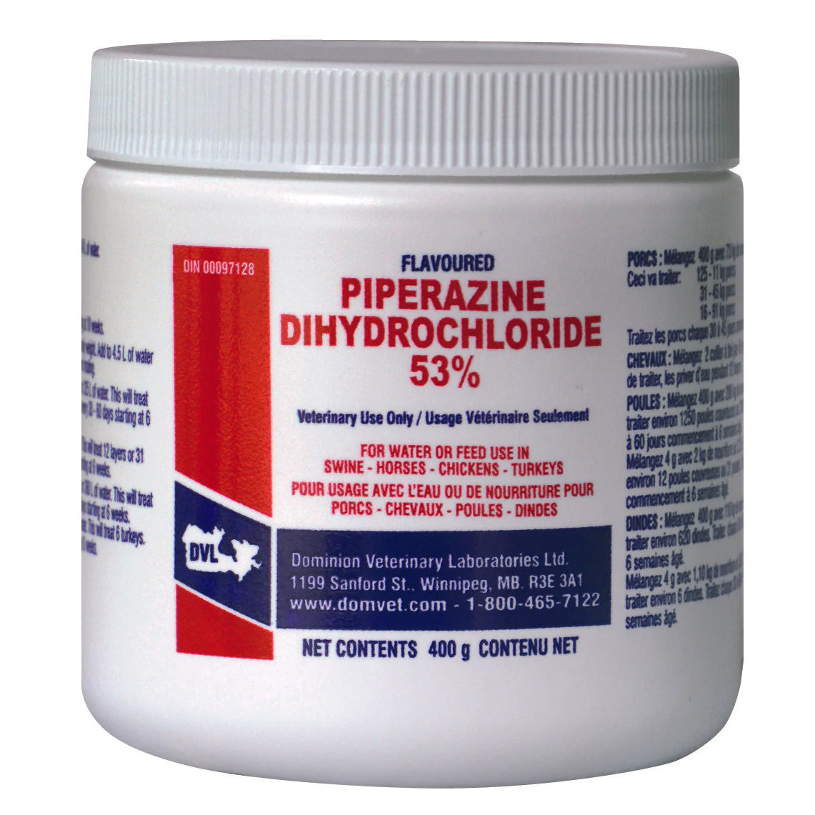 Piperazine Dihydrochloride 53% Powder g Jar
