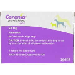Cerenia for Dogs, 24 mg, 4 Tablets - product image 1