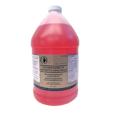 Chlorhexidine Antiseptic Hand Wash for Farm Animals 3.78 L Jug 4 % W / W