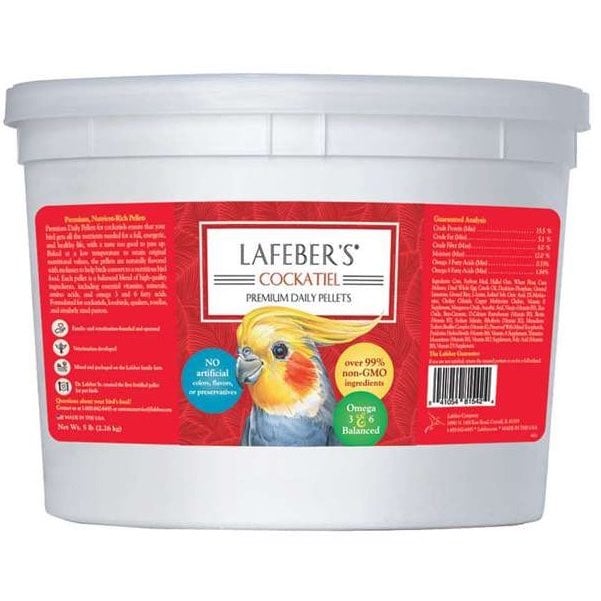 Pellet Diet for Cockatiels for Exotic Pets 2.26 kg Pail