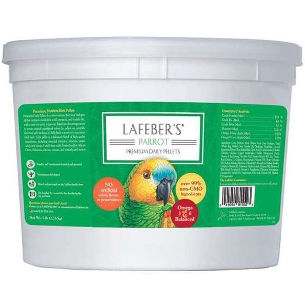 Pellet Diet for Parrots for Birds 2.26 kg Pail