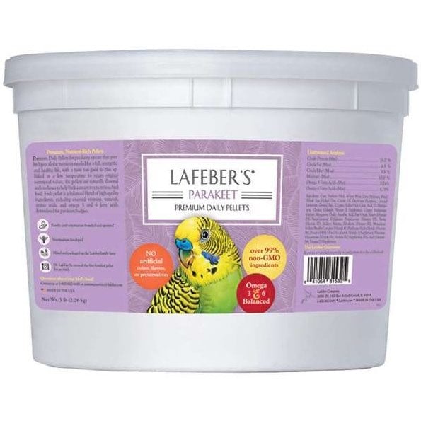 Pellet Diet for Parakeets for Exotic Pets 2.26 kg Pail