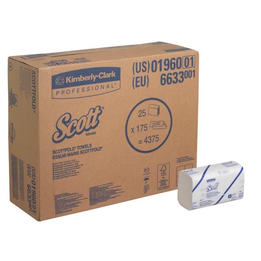 Singlefold Hand Paper Towel Scott Pro 25 x Pack of 175 - additional product view 2