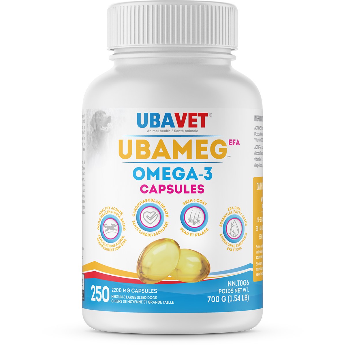 Ubameg EFA Omega 3 Capsules 250 Cap 2200 mg
