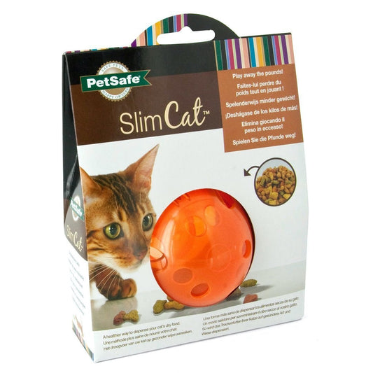 SlimCat Treat Ball for Cats (Orange) 1 Unit - additional product view 2