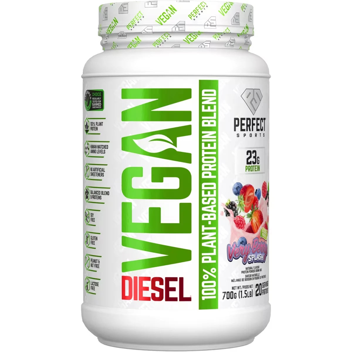 Perfect Sports DIESEL Vegan Protein front package
