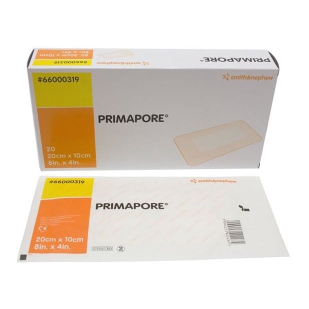 Primapore Dressings Box of 20, 8 in x 4 in