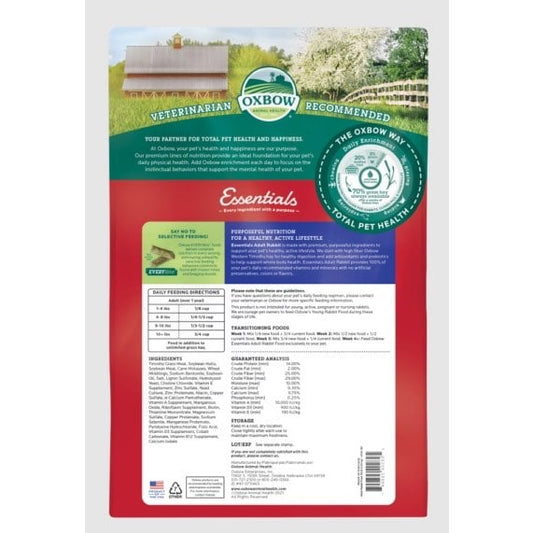 Essentials Adult Rabbit Food for Small Pets (Original) 4.53 kg Bag - additional product view 2