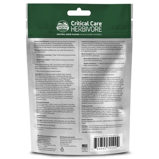 Critical Care Herbivore for Small Pets (Anis) 141 g Pouch - additional product view 2